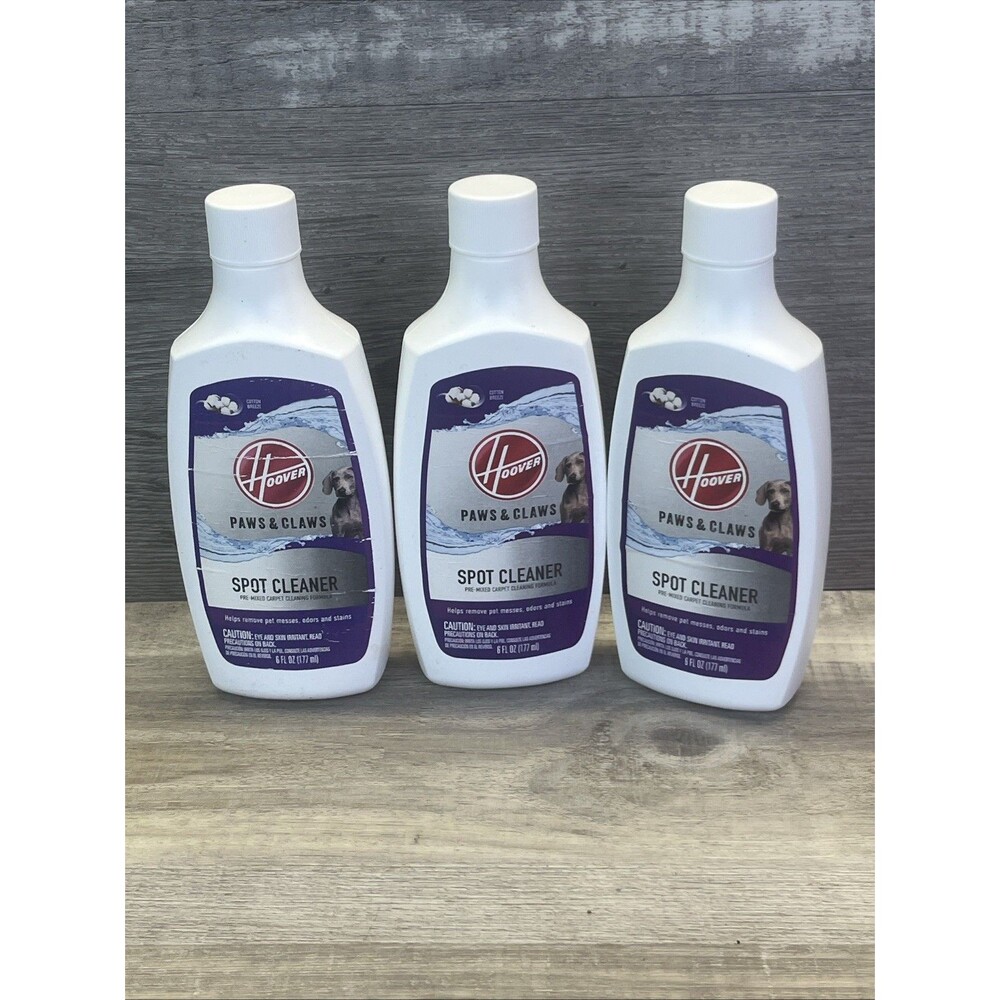 Hoover Paws & Claws Spot Cleaner • Carpet Cleaning Formula 6 oz • Lot Of 3 NEW